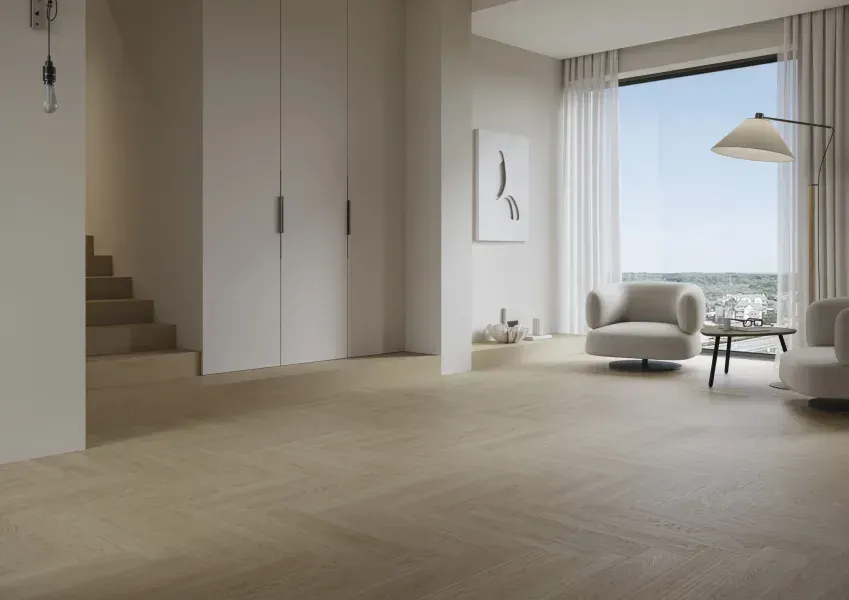 Вінілова підлога Barlinek Next Step Herringbone Flax Oak DP5000025 &mdash; зображення товару