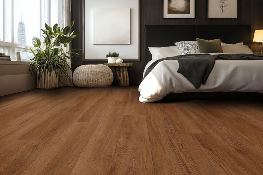 Вінілова підлога Gerflor Creation 55 1597 Quartet Dark Brown С1597 &mdash; зображення товару