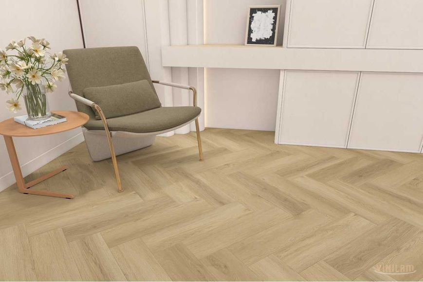 Виниловый пол Vinilam Herringbone WF0527 Дуб Латте WF0527 &mdash; изображение товара