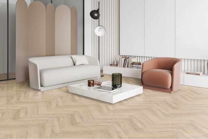 Виниловый пол Vinilam Herringbone MS1018 Дуб Сканди MS1018 &mdash; изображение товара