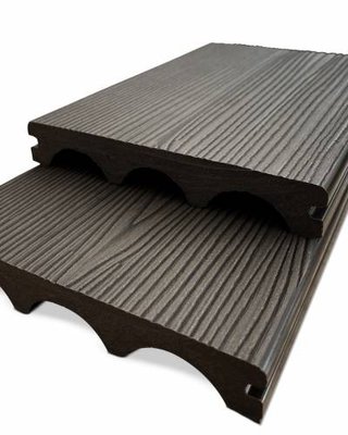 Террасная доска Renwood Terrace 3D Massive Nero Teak 10049 фото