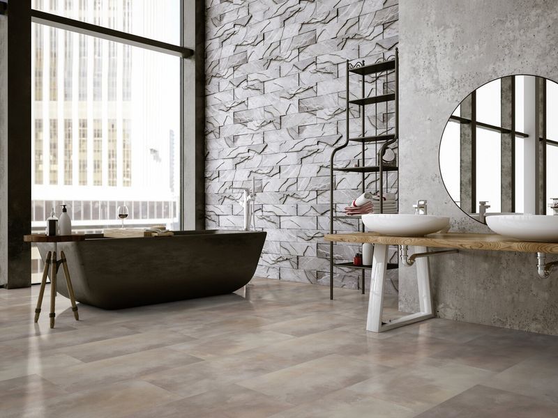Вінілова підлога Gerflor Virtuo 55 Rigid Acoustic 1476 Acuarela Taupe 1476 &mdash; зображення товару