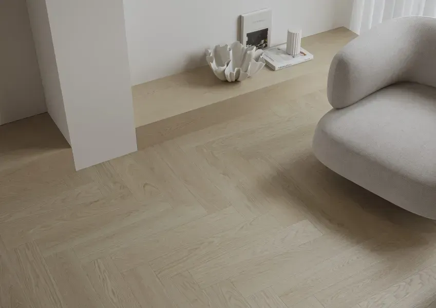Виниловый пол Barlinek Next Step Herringbone 5+1 Flax Oak DP5000026 &mdash; изображение товара