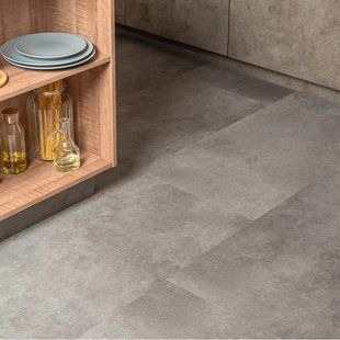 Виниловый пол Vinilam Ceramo 71610 Цемент Стальной 71610 &mdash; изображение товара