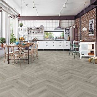 Ламінат Kronotex Herringbone 3773 Дуб Срібний D3773 &mdash; зображення товару