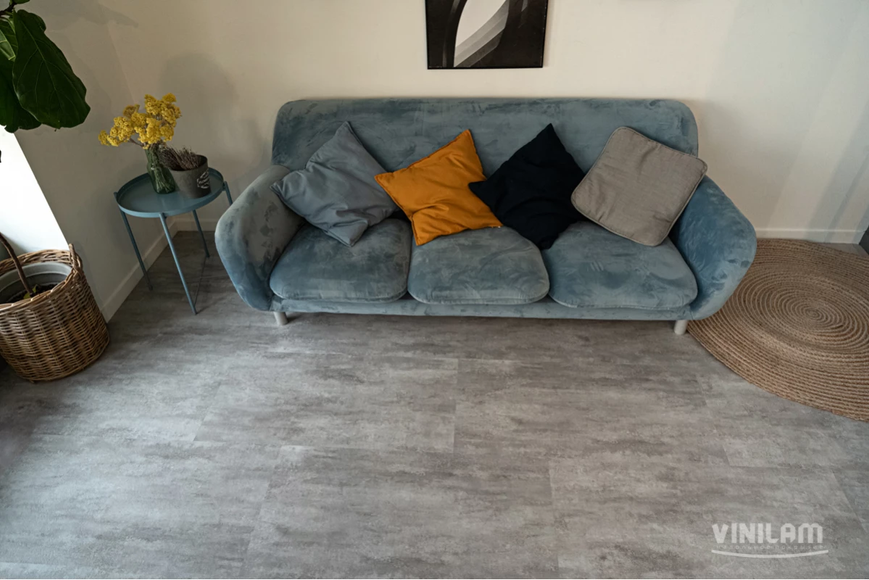 Виниловый пол Vinilam Ceramo 71614 Цемент Светлый 71614 &mdash; изображение товара