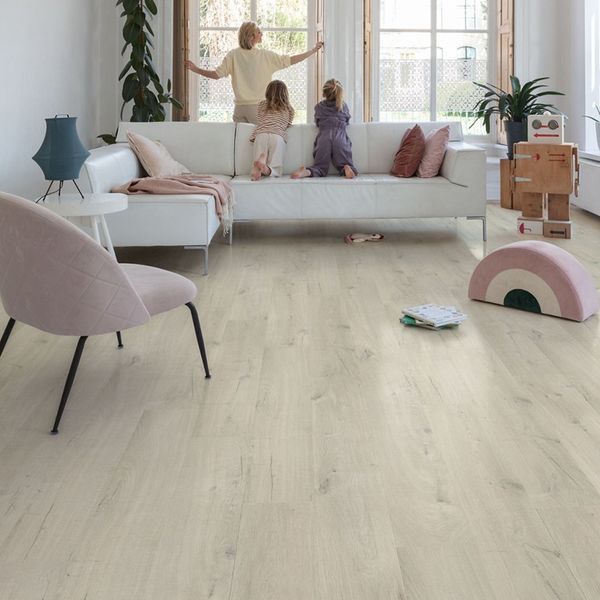 Вінілова підлога Quick Step Bloom 40200 Дуб Бавовна Білий Рум'янець AVMPU40200 &mdash; зображення товару