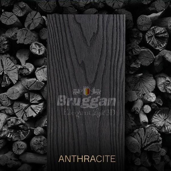 Терасна дошка Bruggan ELEGANT LIGHT 3D ANTHRACITE 8093-36 фото