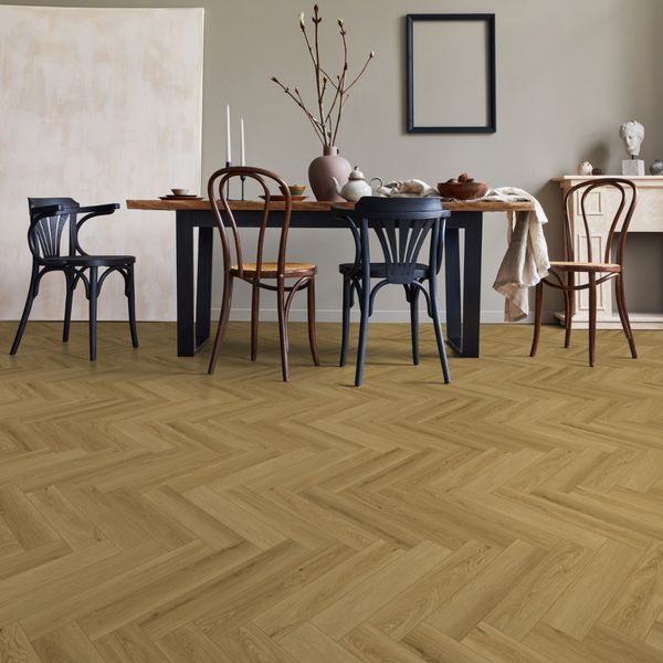 Виниловый пол Apro Aura Herringbone EWH-7119 Pure Oak EWHH-7119 &mdash; изображение товара
