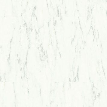 Виниловый пол Quick Step Oro 40136 Белый каррарский мрамор AVSTU40136 &mdash; изображение товара