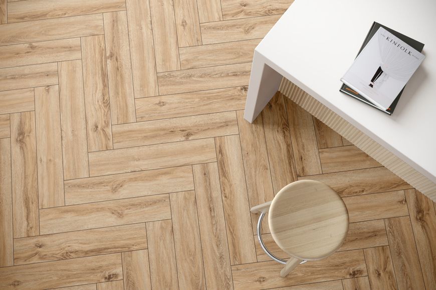 Виниловый пол Falquon The Floor Herringbone P1003 Дуб Вейл P1003HB &mdash; изображение товара