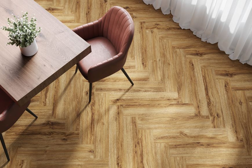 Виниловый пол Falquon The Floor Herringbone P1004 Дуб Рейли P1004HB &mdash; изображение товара