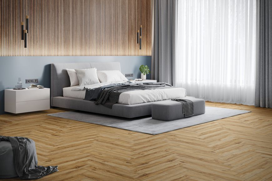 Виниловый пол Falquon The Floor Herringbone P1004 Дуб Рейли P1004HB &mdash; изображение товара