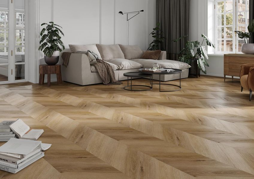 Вінілова підлога Afirmax Chevron CLC41472 Frisco Oak CLC41472 &mdash; зображення товару