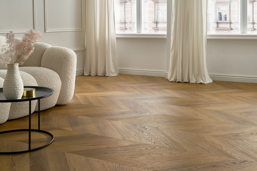 Вінілова підлога Afirmax Chevron CLC41472 Frisco Oak CLC41472 &mdash; зображення товару